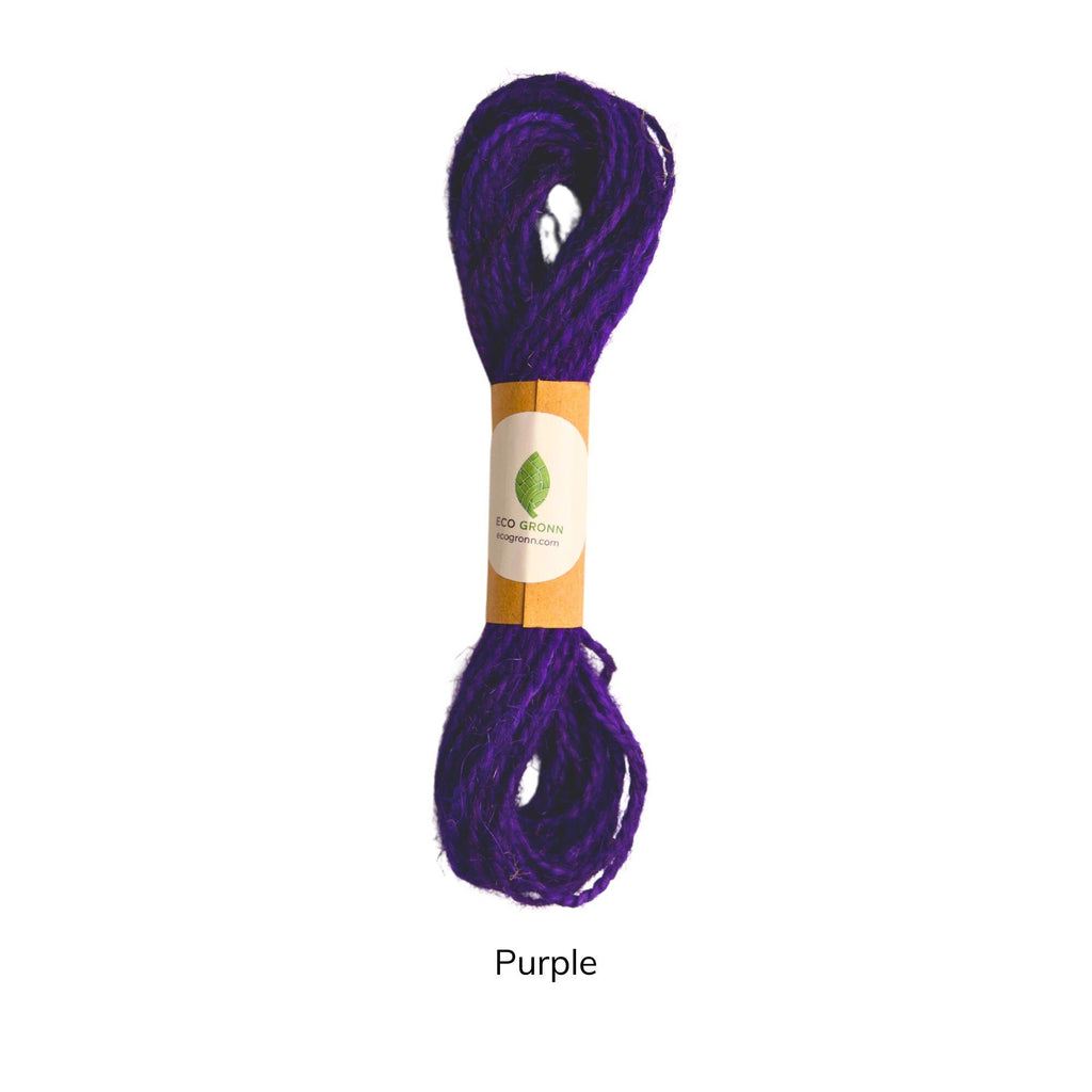 Dark Jute Twine Cord | Single 10-Yard Spool | Black, Purple, Brown Rustic String for Macrame, Gifting and Crafting