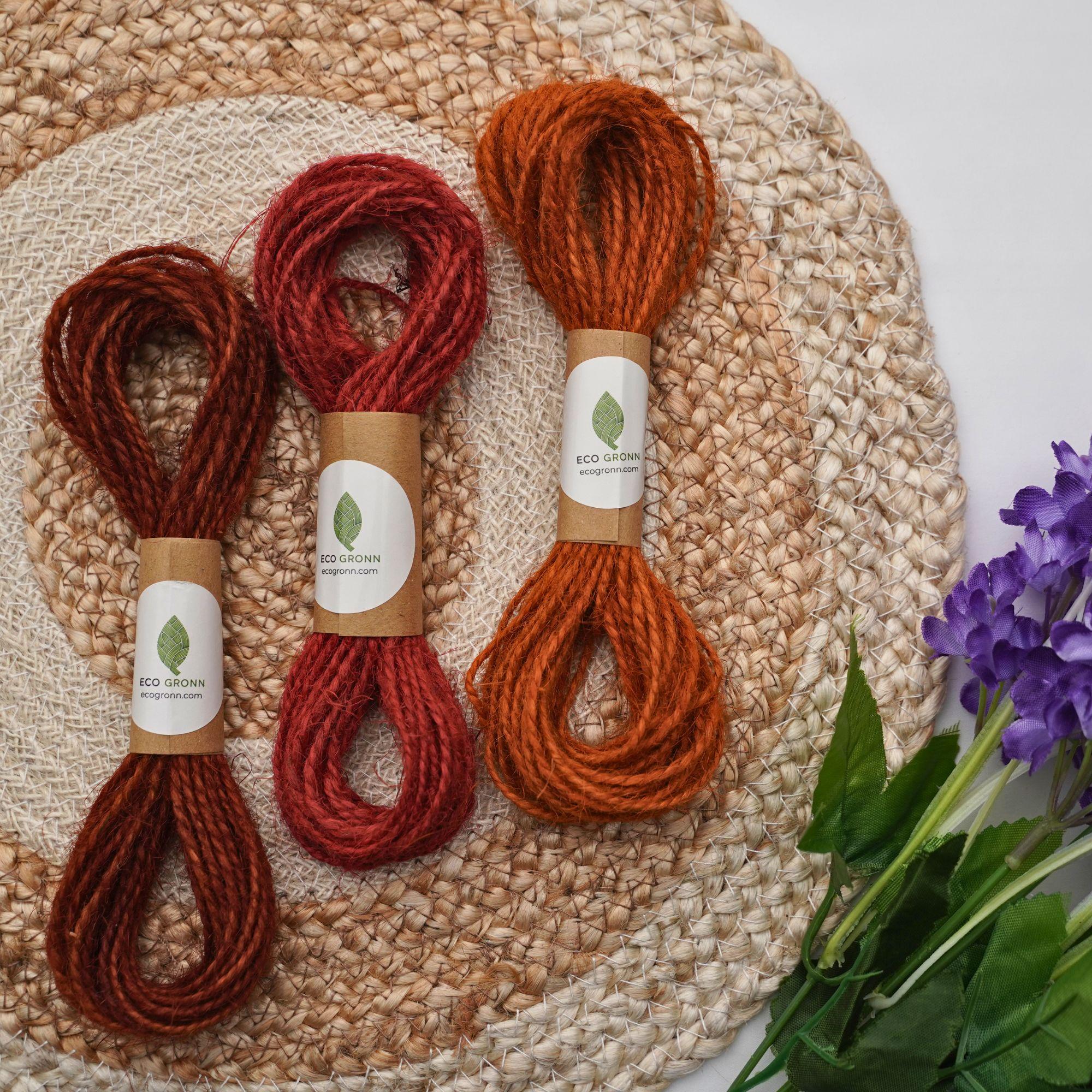 Natural Jute Twine Cord | Single 10-Yard Spool | Choose from 14 Vibrant Colors