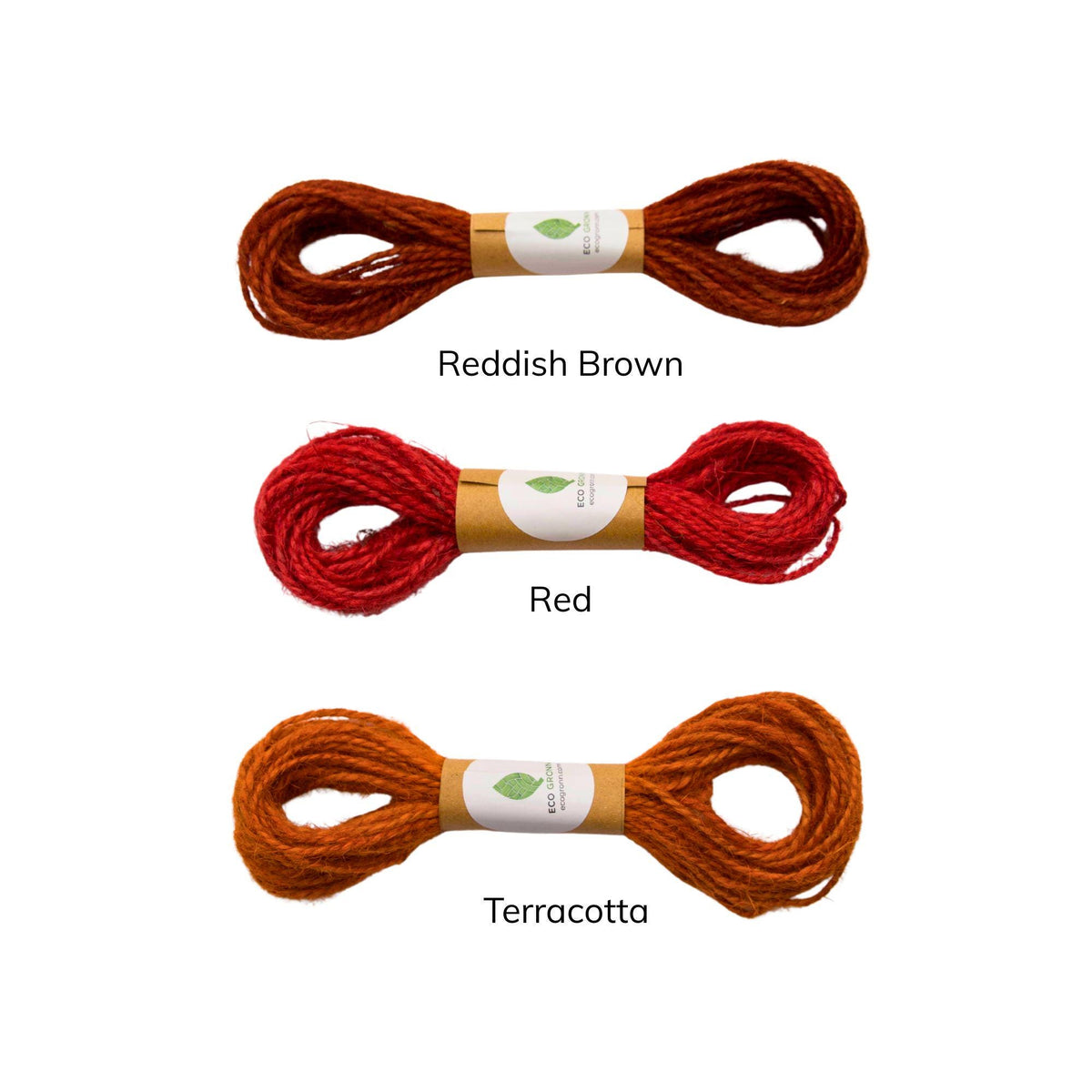 Red Jute Twine Cord | Single 10-Yard Spool | Terracotta, Earthy Shades Biodegradable String for Holiday Gifting, Crafts and Decor