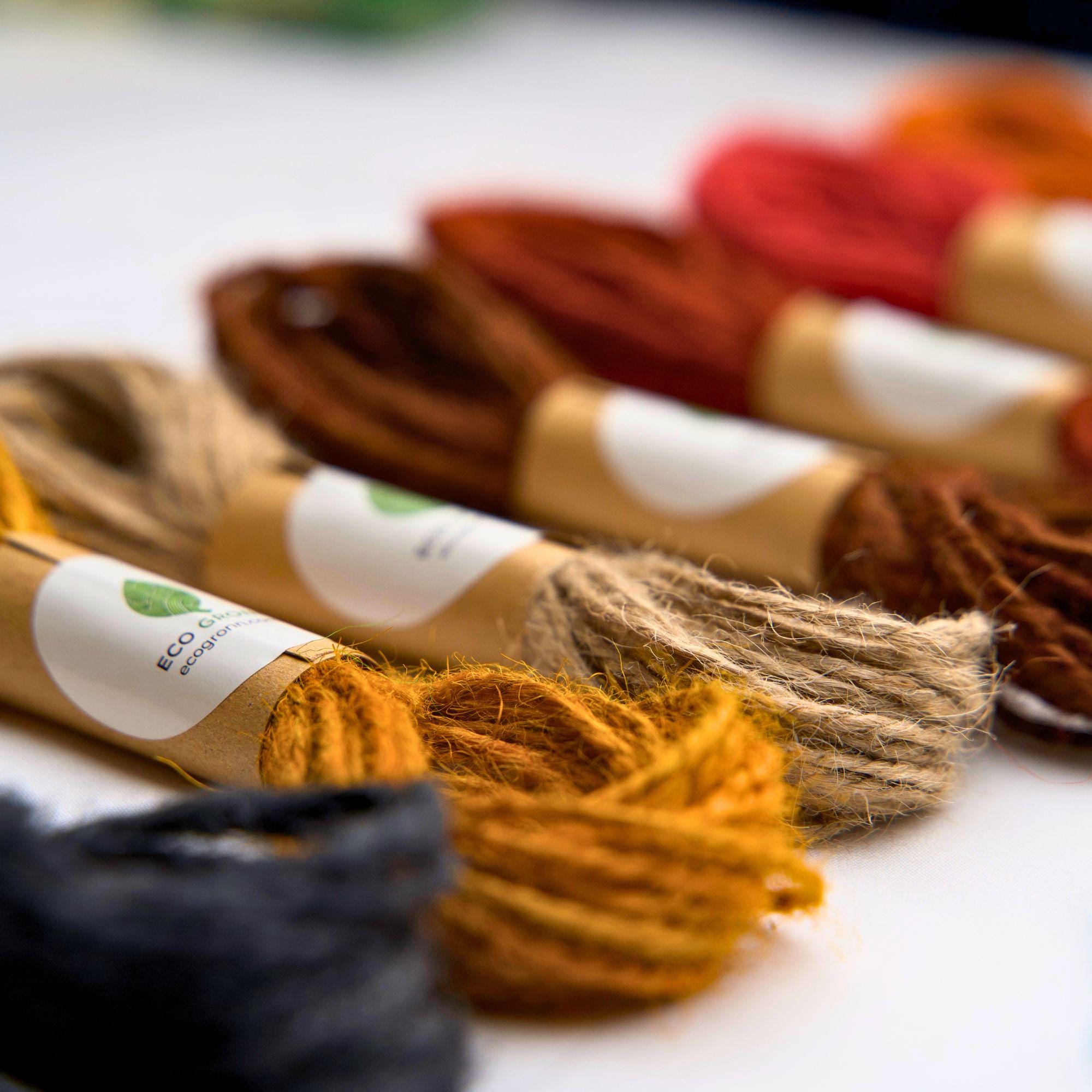 Natural & Brown Jute Twine Cord | Single 10-Yard Spool | Natural, Brown & Golden Brown Biodegradable String