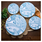Organic Cotton Bowl Covers Set of 4 | Natural Touch Mandala Print, Reusable Fabric Dish Covers & Sourdough Proofing Cloths