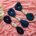 Blue Jute Twine Cord | Single 10-Yard Spool | Ocean, Turquoise, Midnight Blue Artisan String for Gift Wrapping, Macrame Crafting