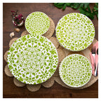 Organic Cotton Bowl Covers Set of 4 | Turkish Mandala Print, Reusable Fabric Dish Covers & Sourdough Proofing Cloths