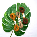Natural & Brown Jute Twine Cord | Single 10-Yard Spool | Natural, Brown & Golden Brown Biodegradable String
