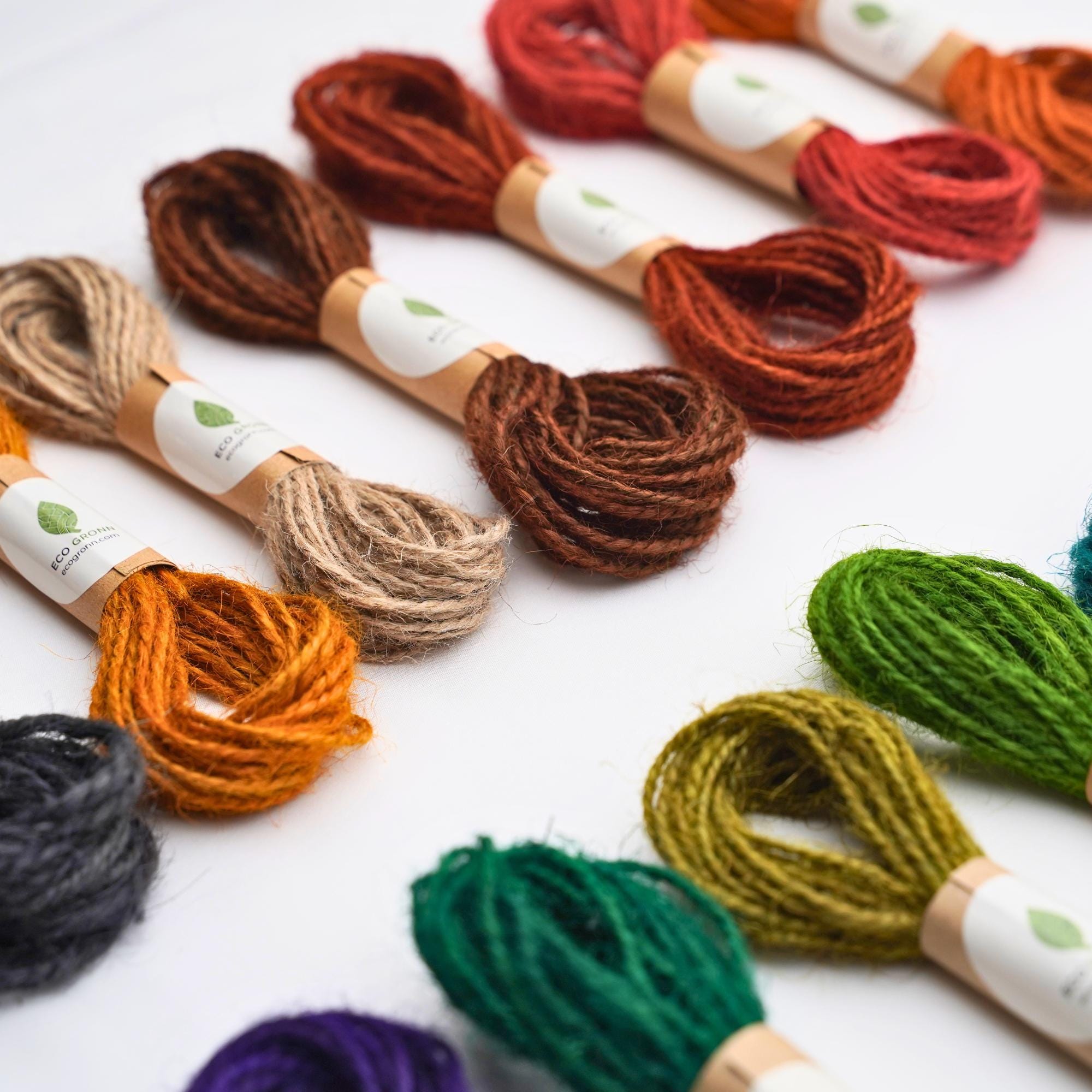 Natural Jute Twine Cord | Single 10-Yard Spool | Choose from 14 Vibrant Colors